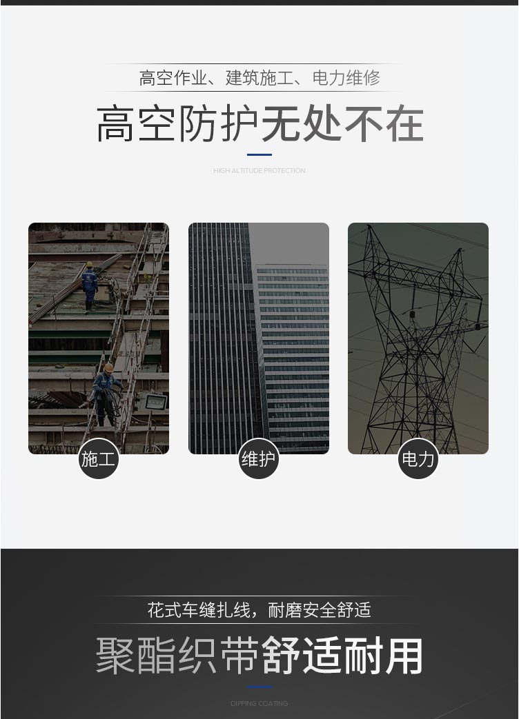 霍尼韋爾 1011894A 雙掛點全身安全帶