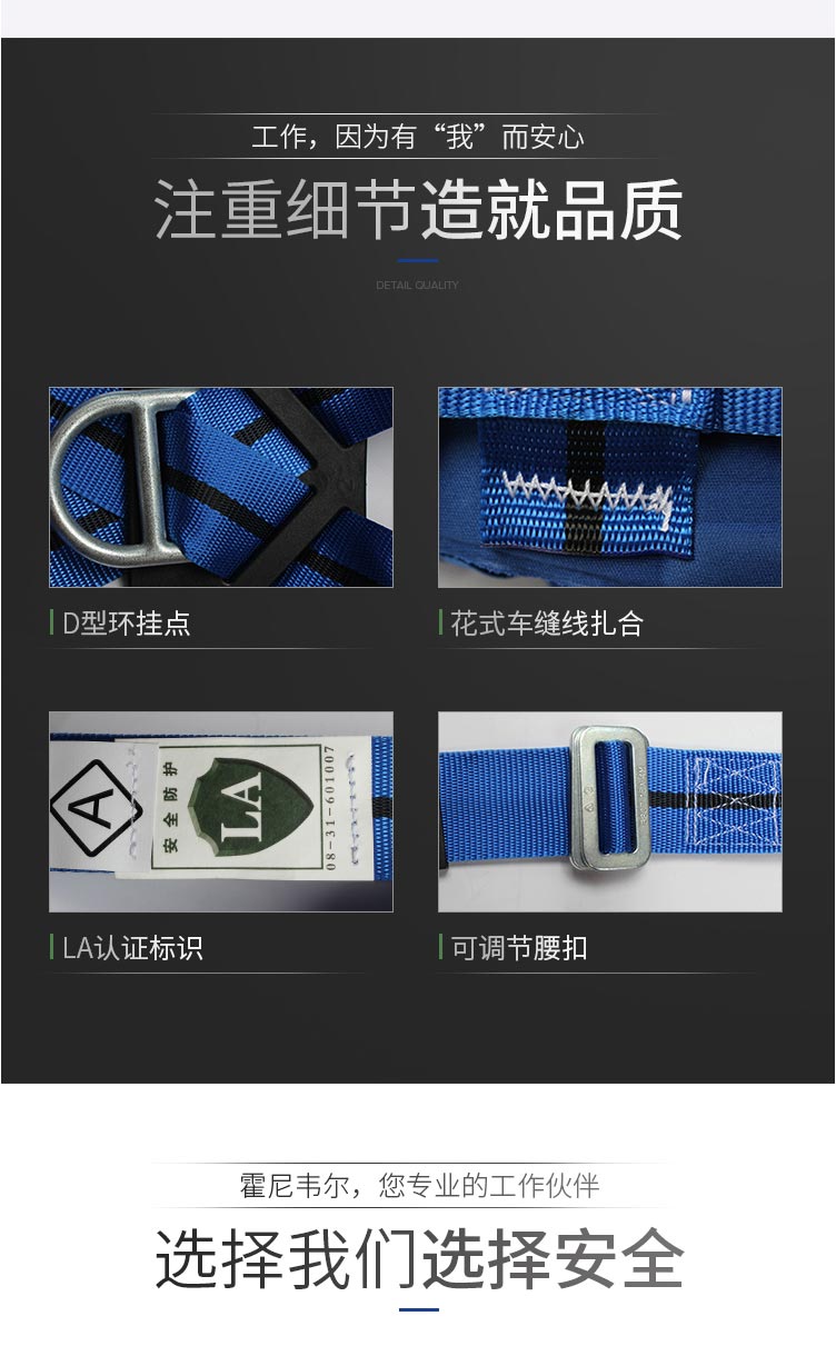霍尼韋爾 1011894A 雙掛點全身安全帶
