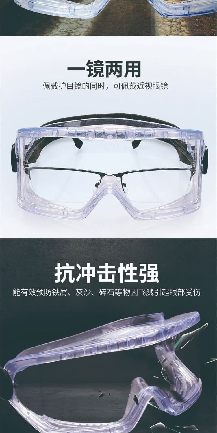 梅思安(MSA)  10203291 威護防護眼罩 多功能護目鏡